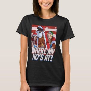 Camiseta Donde mi Ho está con los Navidades de Pimp Santa C