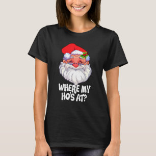 Camiseta Donde mi Ho está con los Navidades Santa para los 