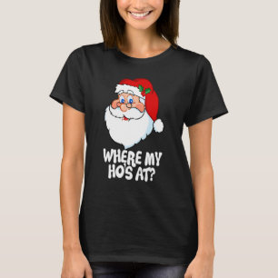 Camiseta Donde mi Ho está con los Navidades Santa para los 