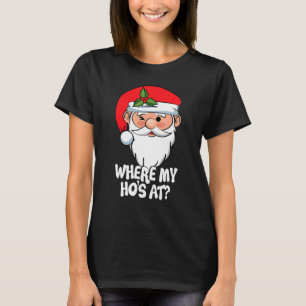 Camiseta Donde mi Ho está con los Navidades Santa para los 
