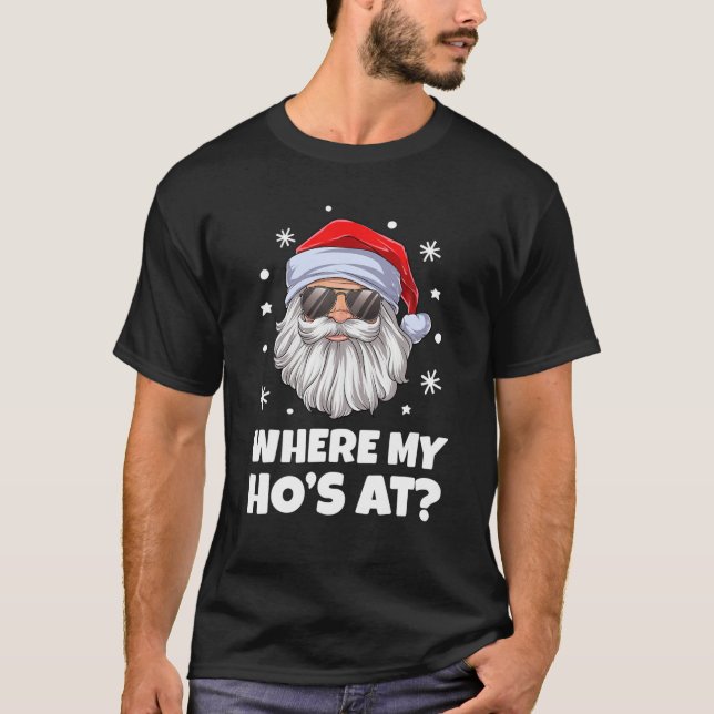 Camiseta Donde mi Ho está con Navidades divertidos e inapro (Anverso)