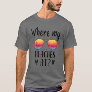Camiseta Donde Mis Playas En Funny Beach Vacacionan En Vera