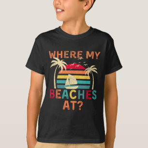 Camiseta Donde Mis Playas En Verano Vacan Amigo De La Famil