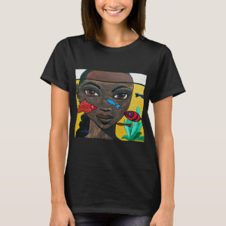 Camiseta Donde Nadan los Pensamientos | Arte de Mujer Negra