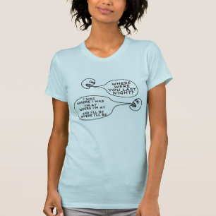 Camiseta ¿Dónde no me pregunto, no sé, no juzgue a T