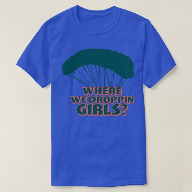 Camiseta donde nos ahogamos chicas turquesa amp coral vivo (Diseño del anverso)