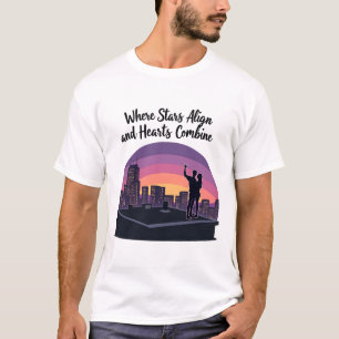Camiseta Dónde se alinean las estrellas - Línea romántica d