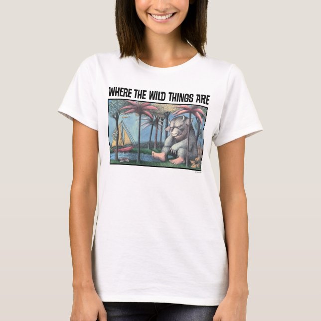 Camiseta Donde viven los monstruos | Portada del libro (Anverso)