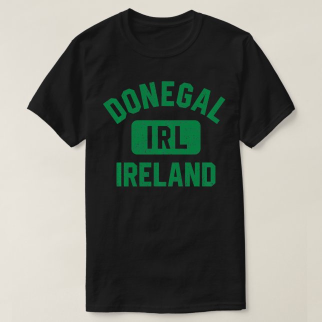 Camiseta Donegal Ireland IRL Gym Style Distresal Premio Ver (Diseño del anverso)