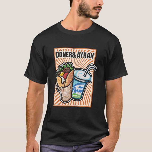 Camiseta Doner Kebab Ayran Cocina Turca Comida Rápida Dürüm (Anverso)