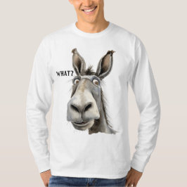 Camiseta ¿Donkey confundido diciendo QUÉ?