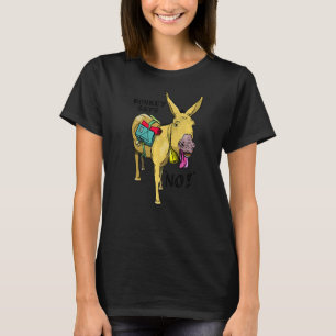 Camiseta Donkey dice que no hay mula testaruda