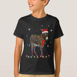 Camiseta Donkey enciende Navidad Árbol de Navidad Gracioso 