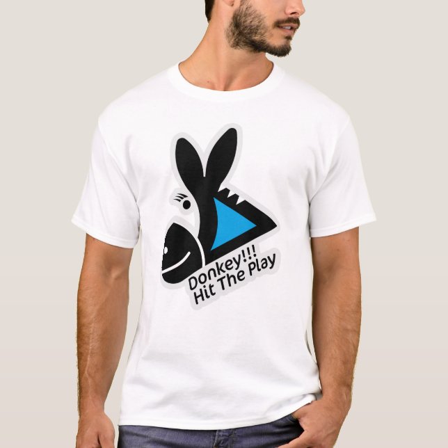 CAMISETA DONKEY !!! HIT THE PLAY BY MASANSER PIXELAT (Anverso)