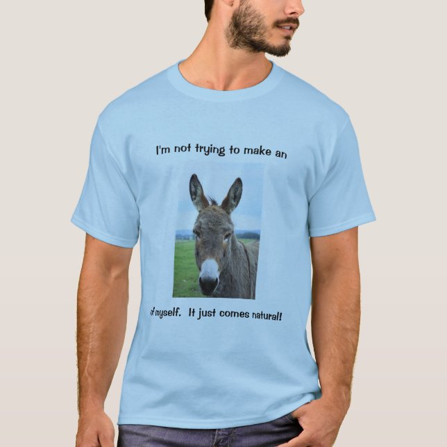 Camiseta "Donkey Humor" para hombres (Anverso)