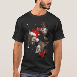 Camiseta Donkey lindo Navidad santa