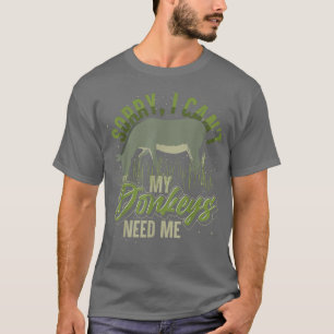 Camiseta Donkey Lover Farmer Farm Animal Farming Funny Donk