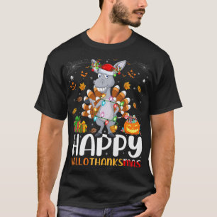 Camiseta Donkey Lover Navidades de Halloween Feliz Hallogra