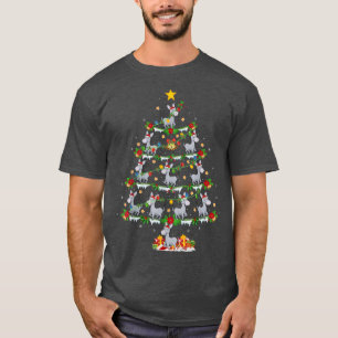 Camiseta Donkey Lover Xmas Lights Donkey Christmas Tree
