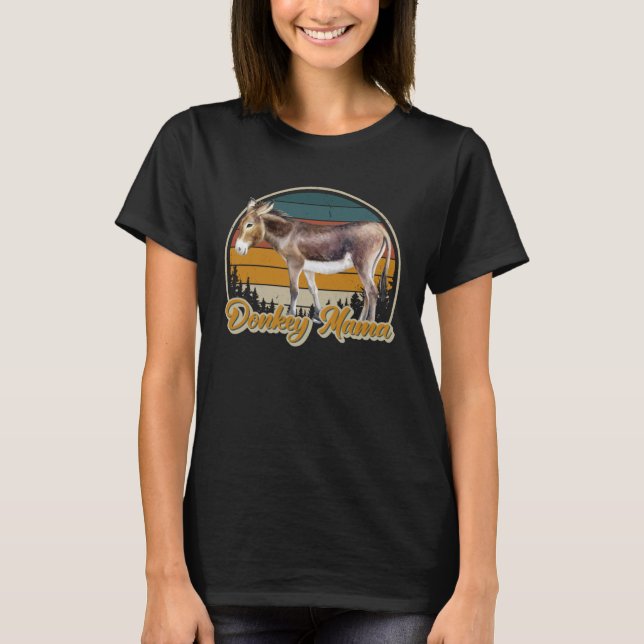 Camiseta DONKEY MAMA   Retro Look Donkey (Anverso)