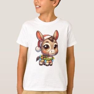Camiseta Donkey Merry navidad Animales de invierno adoran b