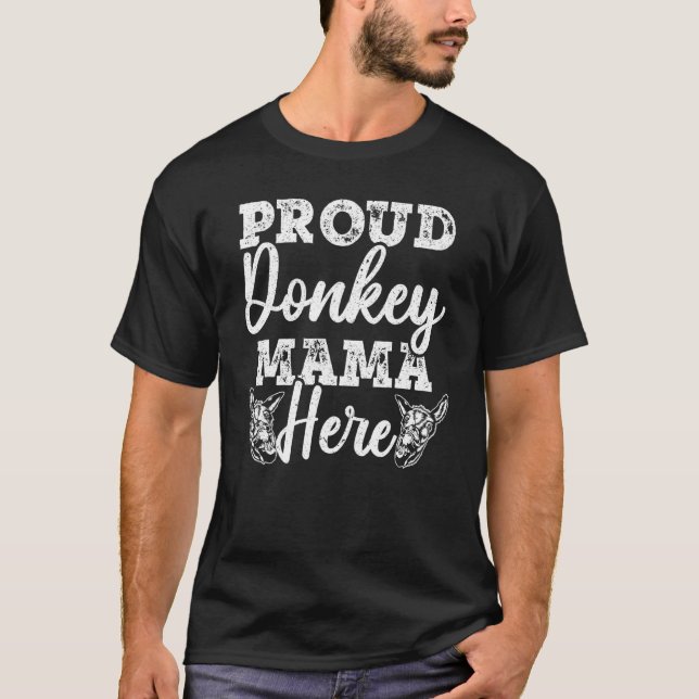 Camiseta Donkey Mom Animal Horse Love Donkey (Anverso)
