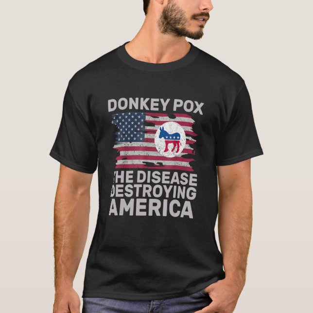 Camiseta Donkey Pox Wonky Donkey Pox The Disease Destroying (Anverso)