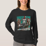Camiseta Donkey Santa Hat Donkey Lover Cute Donkey Christma<br><div class="desc">Donkey Santa Hat Donkey Navidades de burro adorados</div>