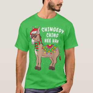 Camiseta Donkey Santa Hat Feliz Navidad Navidades Vibes Dec