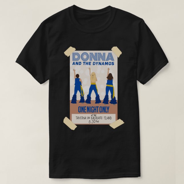 Camiseta Donna y Dynamos Mamma Mia Here We Go Again S (Diseño del anverso)