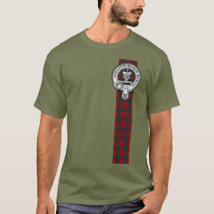 Camiseta Donnachaidh (Robertson) Escudo tártaro rojo