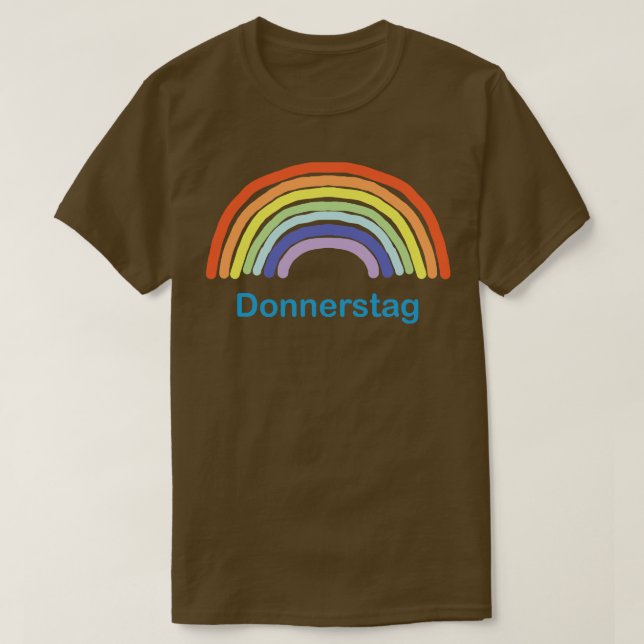 Camiseta Donnerstag Jueves Arcoiris (Diseño del anverso)