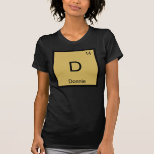 Camiseta Donnie Nombre Elemento Químico Tabla Periódica