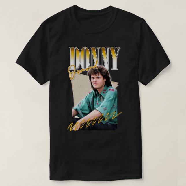 Camiseta Donny Osmond Retro Diseño de fans estéticos (Diseño del anverso)