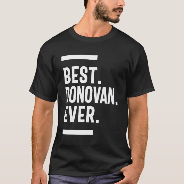 Camiseta Donovan Nombre Personalizado Regalo de cumpleaños (Anverso)