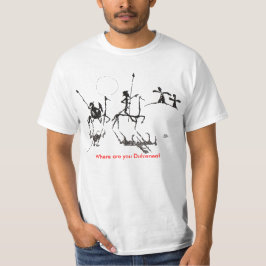 Camiseta ¿Donquijote-y-sanchopanza, dónde es usted