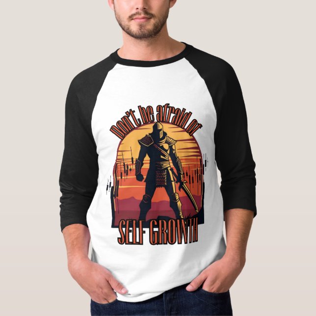 Camiseta Dont be afraid of self growth | Trade motivation  (Anverso)