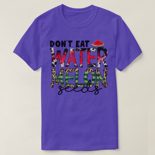 Camiseta Don't Eat Watermelon Seeds Leopard Western Waterme (Diseño del anverso)