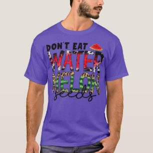 Camiseta Don't Eat Watermelon Seeds Leopard Western Waterme