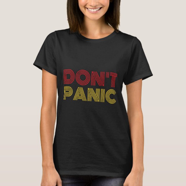 Camiseta Don't Panic Vintage Distressed Shirt Long Sleeve  (Anverso)
