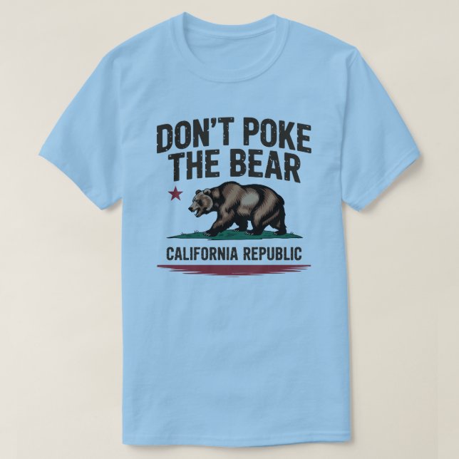Camiseta Don't Poke the Bear California Pride (Diseño del anverso)