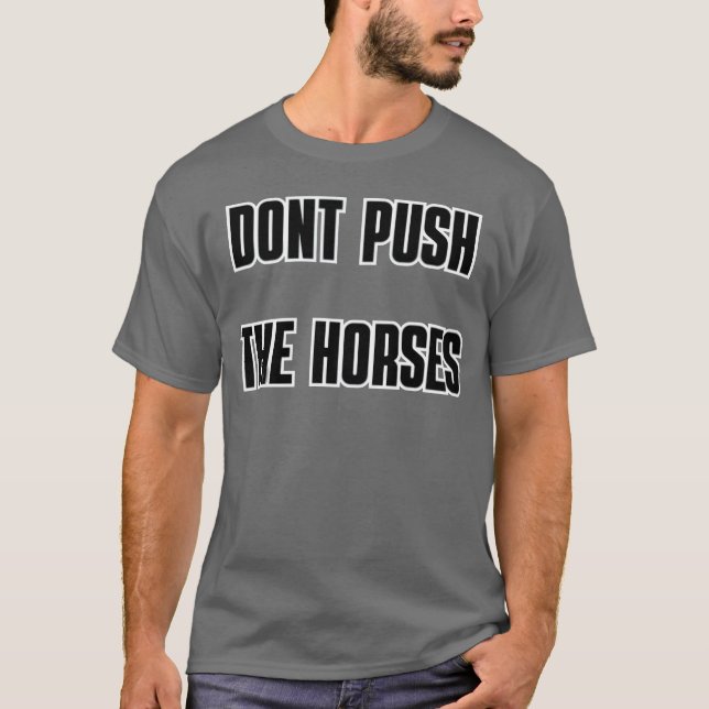 Camiseta DONT PUSHHE CABALLOS amigo (Anverso)