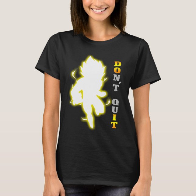 Camiseta Don't Quit Motivational quote, fitness & gym worko (Anverso)