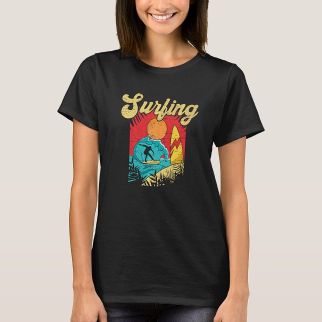 Camiseta Don't Stop Surfing Extreme Sports Sea Waves Surfer (Anverso)