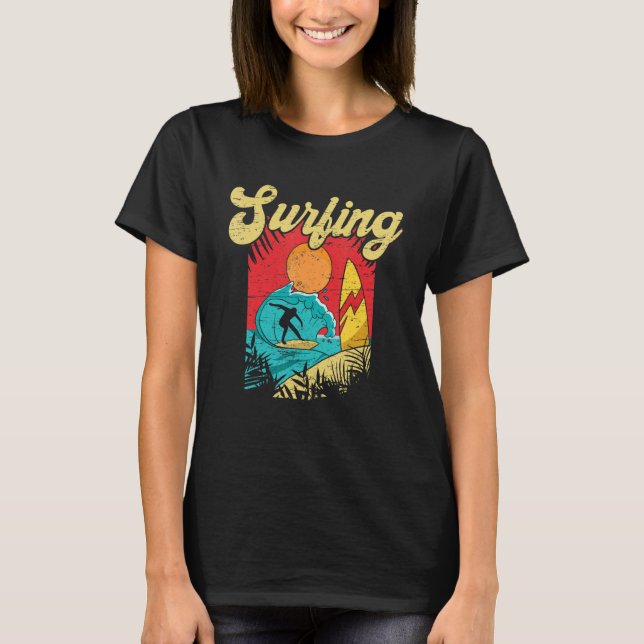 Camiseta Don't Stop Surfing Extreme Sports Sea Waves Surfer (Anverso)