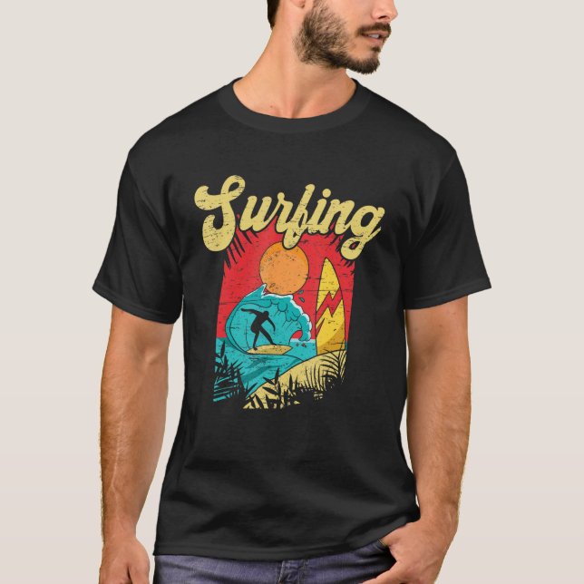 Camiseta Don't Stop Surfing Extreme Sports Sea Waves Surfer (Anverso)
