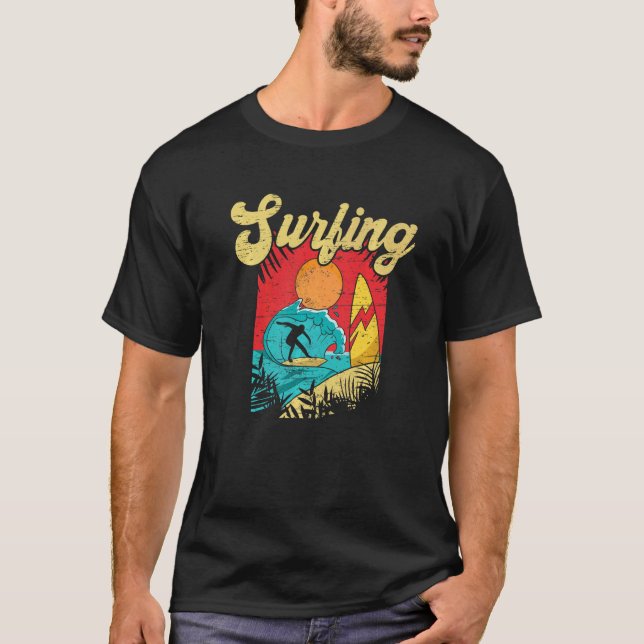 Camiseta Don't Stop Surfing Extreme Sports Sea Waves Surfer (Anverso)