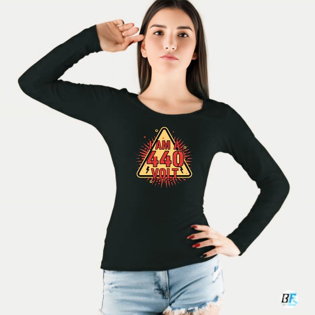 Camiseta "Don't Touch Me – I Am A 440 Volt" Scary Funny (I Am 440 Volt)