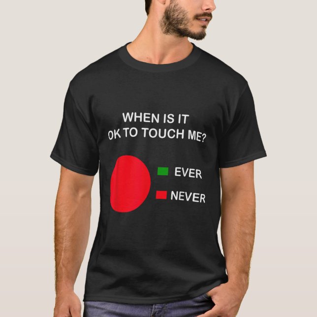 Camiseta Don't Touch Me - Never Touch Me Circle Graph Intro (Anverso)