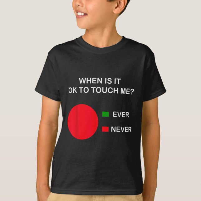 Camiseta Don't Touch Me - Never Touch Me Circle Graph Intro (Anverso)